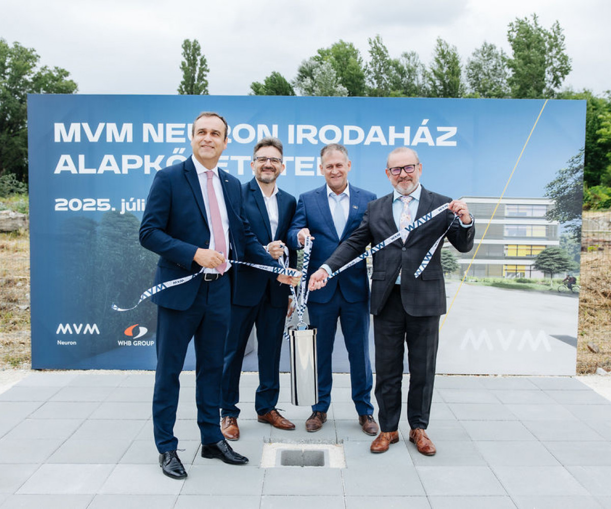 Letették az MVM új, környezettudatos irodaházának alapkövét