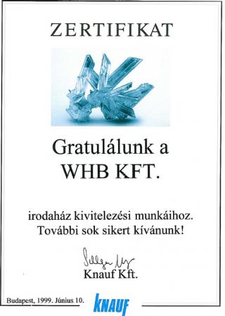 1999 Knauf Zertifikat